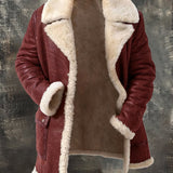 Boryslaw - Ciepła gęsta pluszowa kurtka