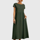 Giselle™ - Luźna Sukienka z Kieszeniami