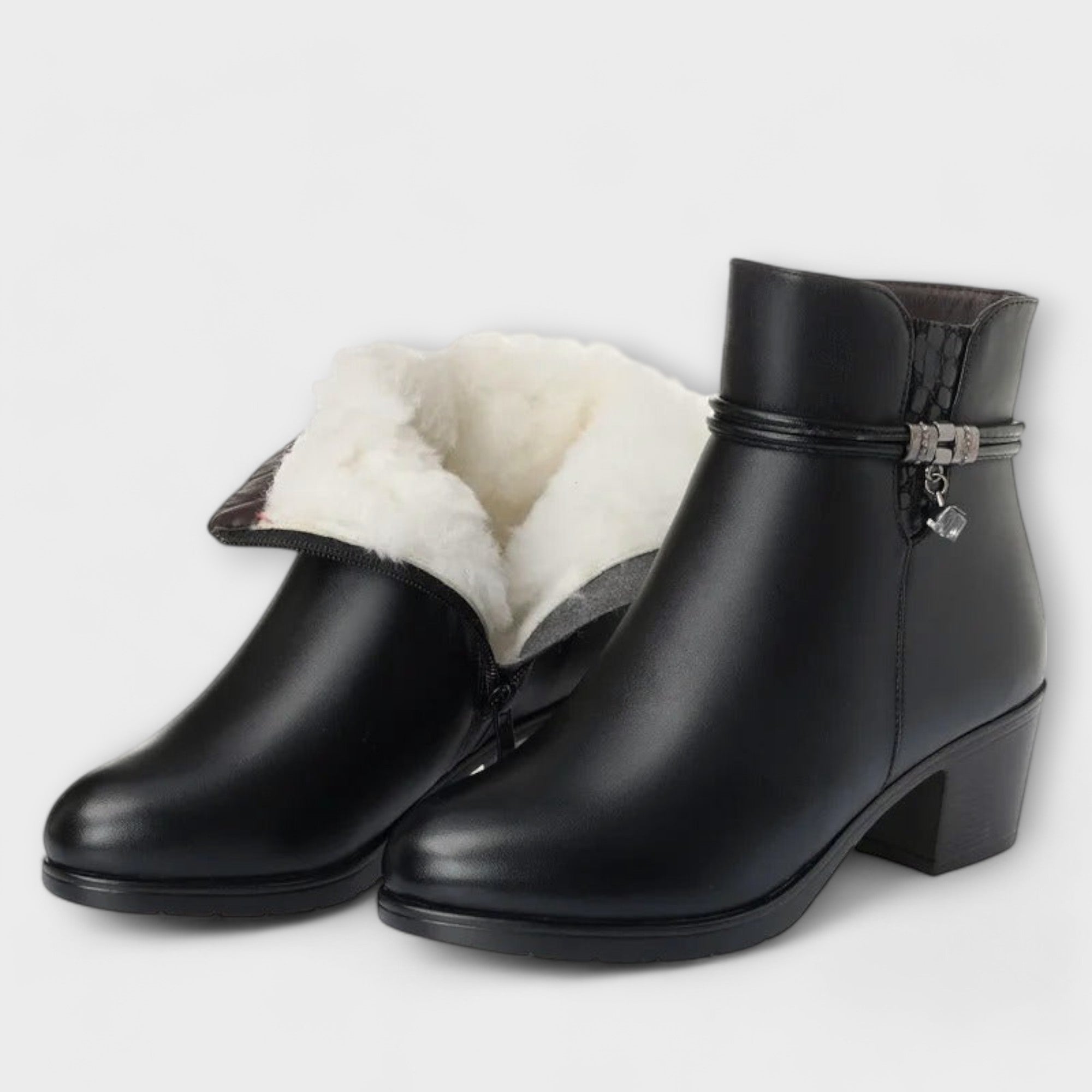 Emilia – Eleganckie zimowe botki na zamek