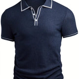 Śniegomir – Eleganckie polo z kontrastowym kołnierzykiem