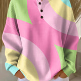 Vera | Sweter z abstrakcyjnym geometrycznym wzorem