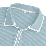 Śniegomir – Eleganckie polo z kontrastowym kołnierzykiem