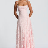 Mściwoja – Długa suknia z koronkowym gorsetem