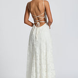 Mściwoja – Długa suknia z koronkowym gorsetem