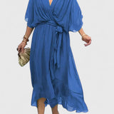 Nada | Elegancka Sukienka z Dekoltem w Kształcie V