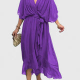 Nada | Elegancka Sukienka z Dekoltem w Kształcie V