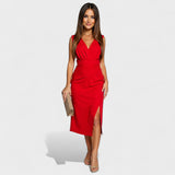 Leia - Midi Dress with Slit