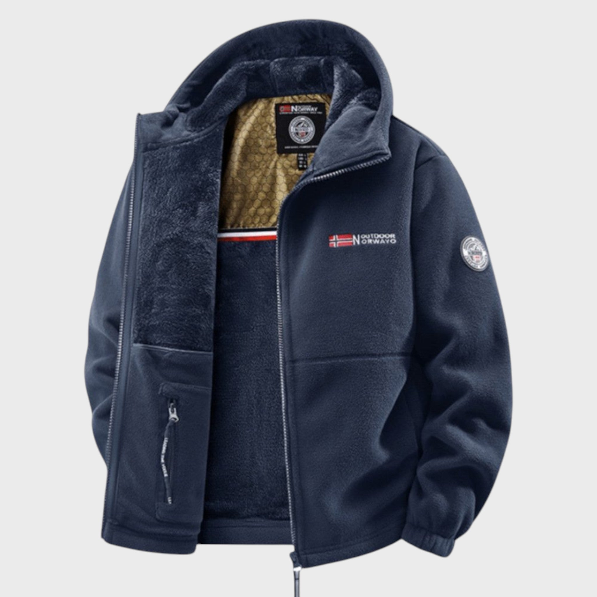 Boris – Męska bluza polarowa z kapturem