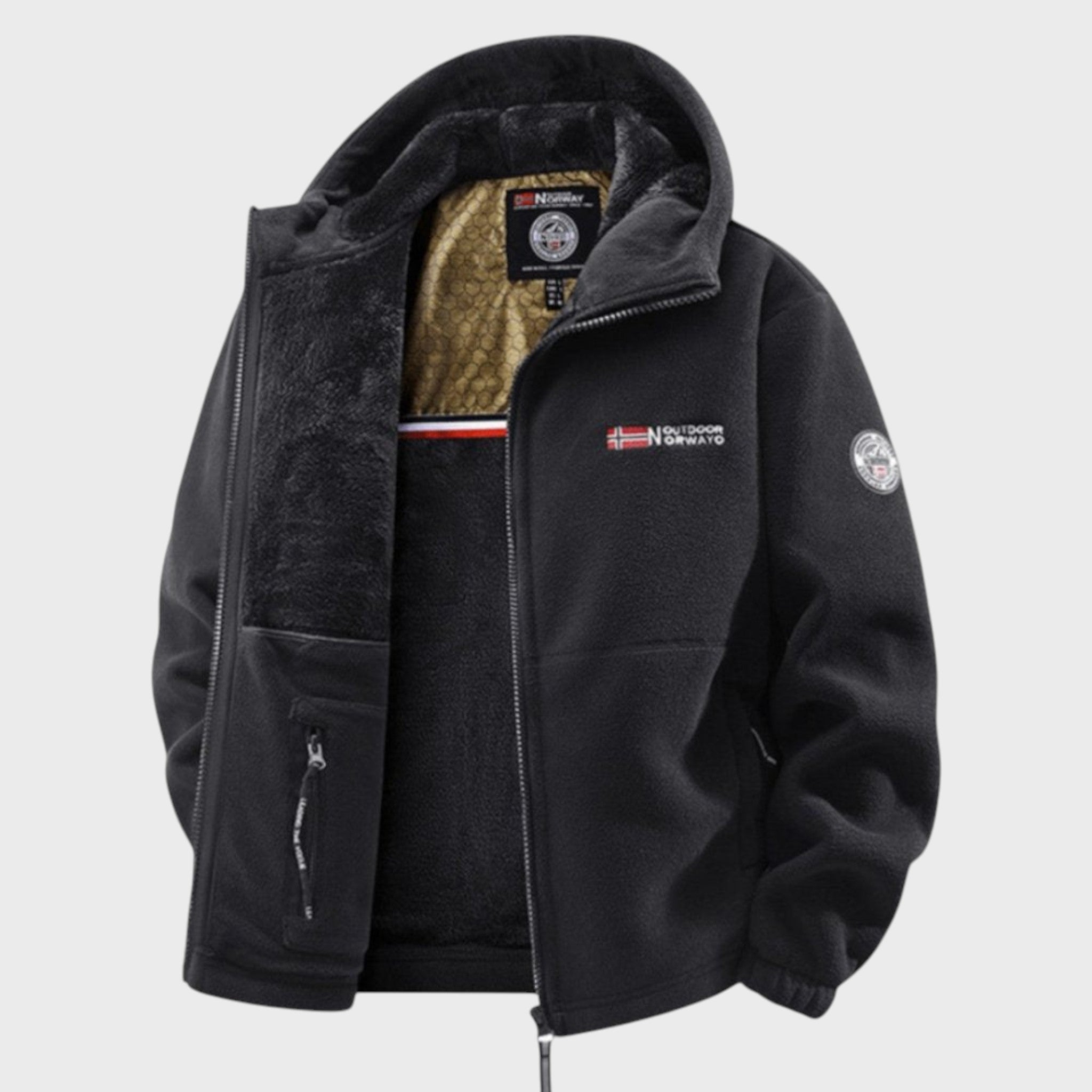 Boris – Męska bluza polarowa z kapturem