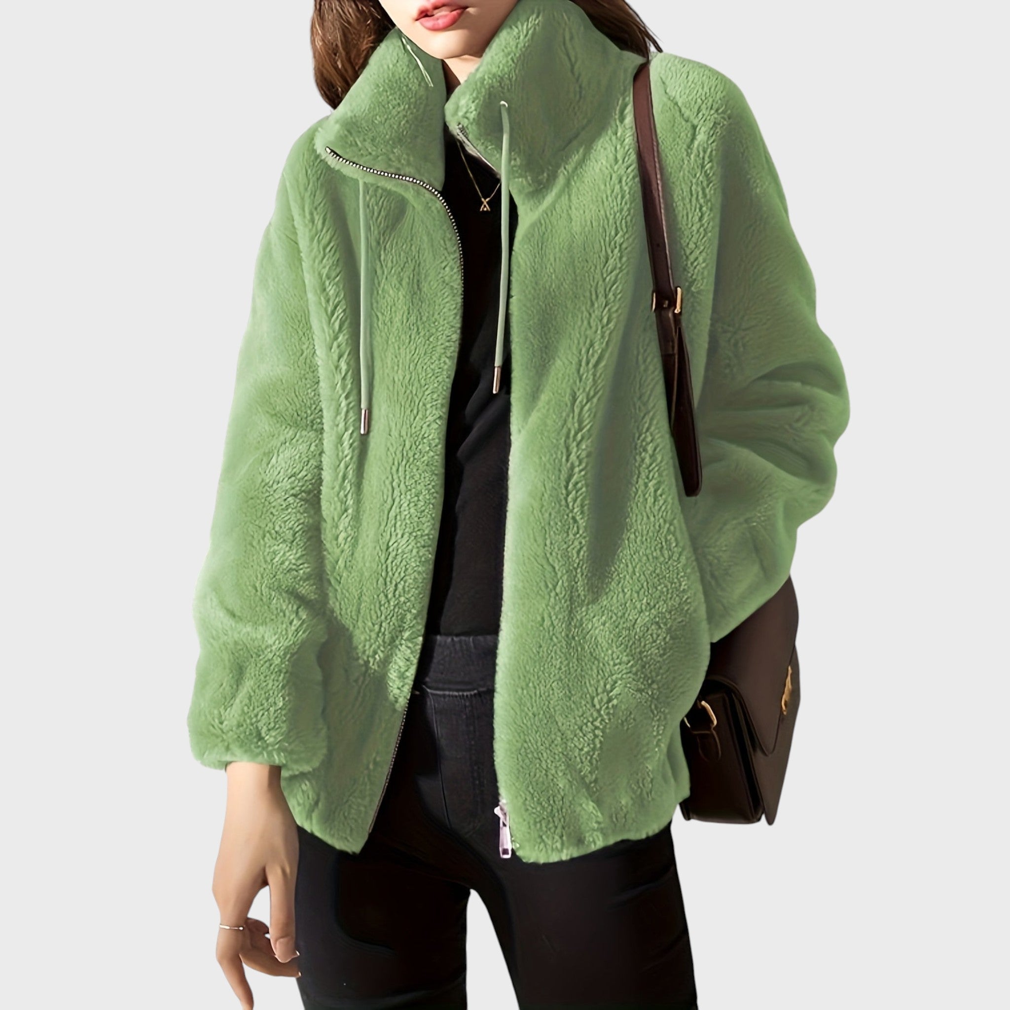 Wera – Puchowa kurtka zimowa z wysokim kołnierzem