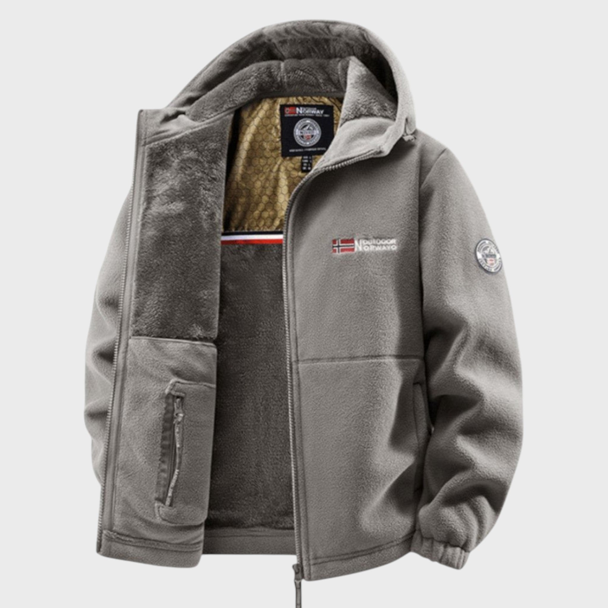 Boris – Męska bluza polarowa z kapturem