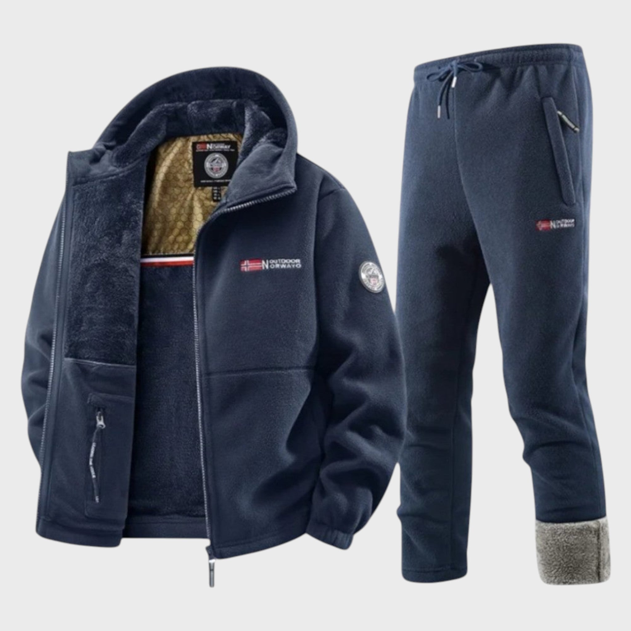 Boris – Męska bluza polarowa z kapturem