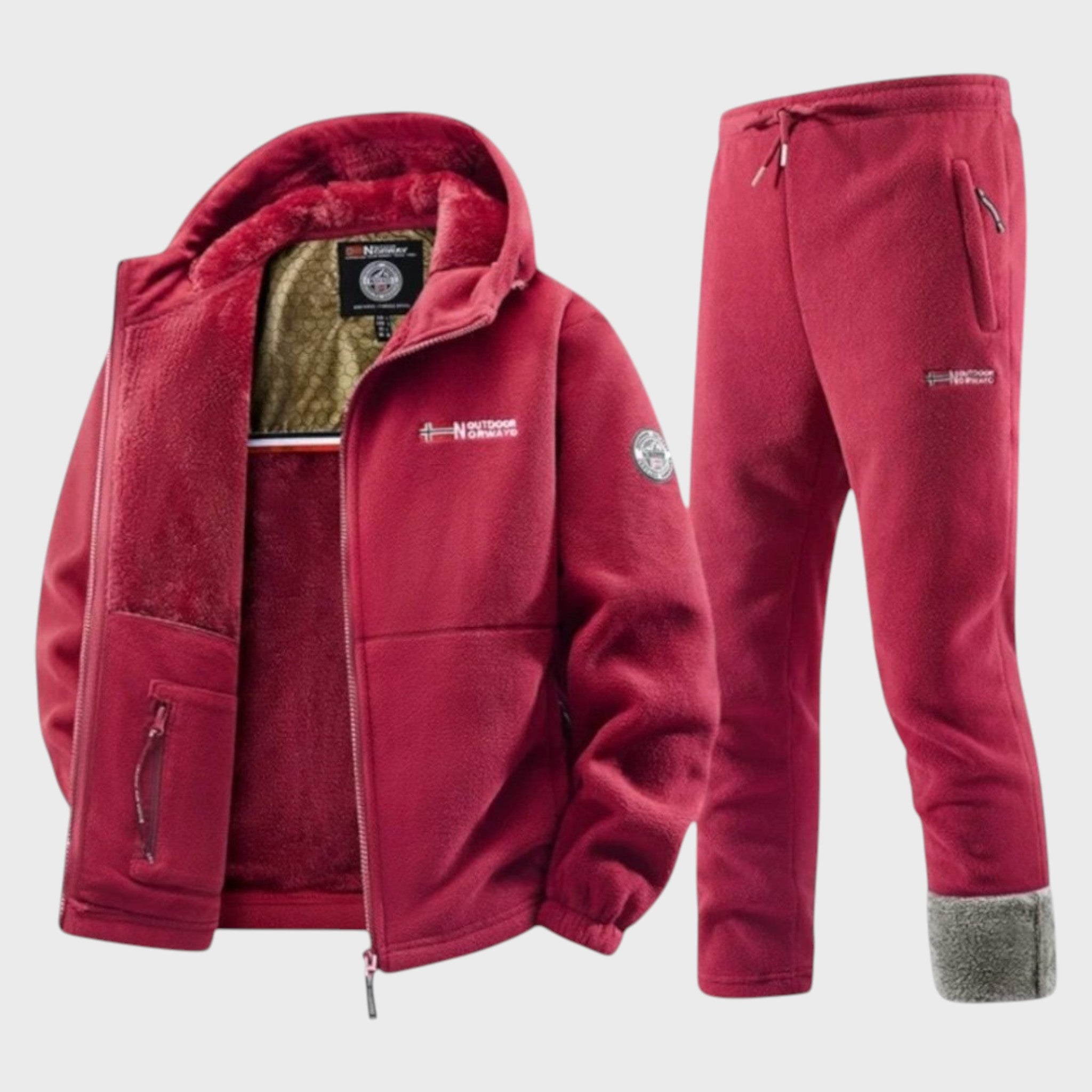 Boris – Męska bluza polarowa z kapturem