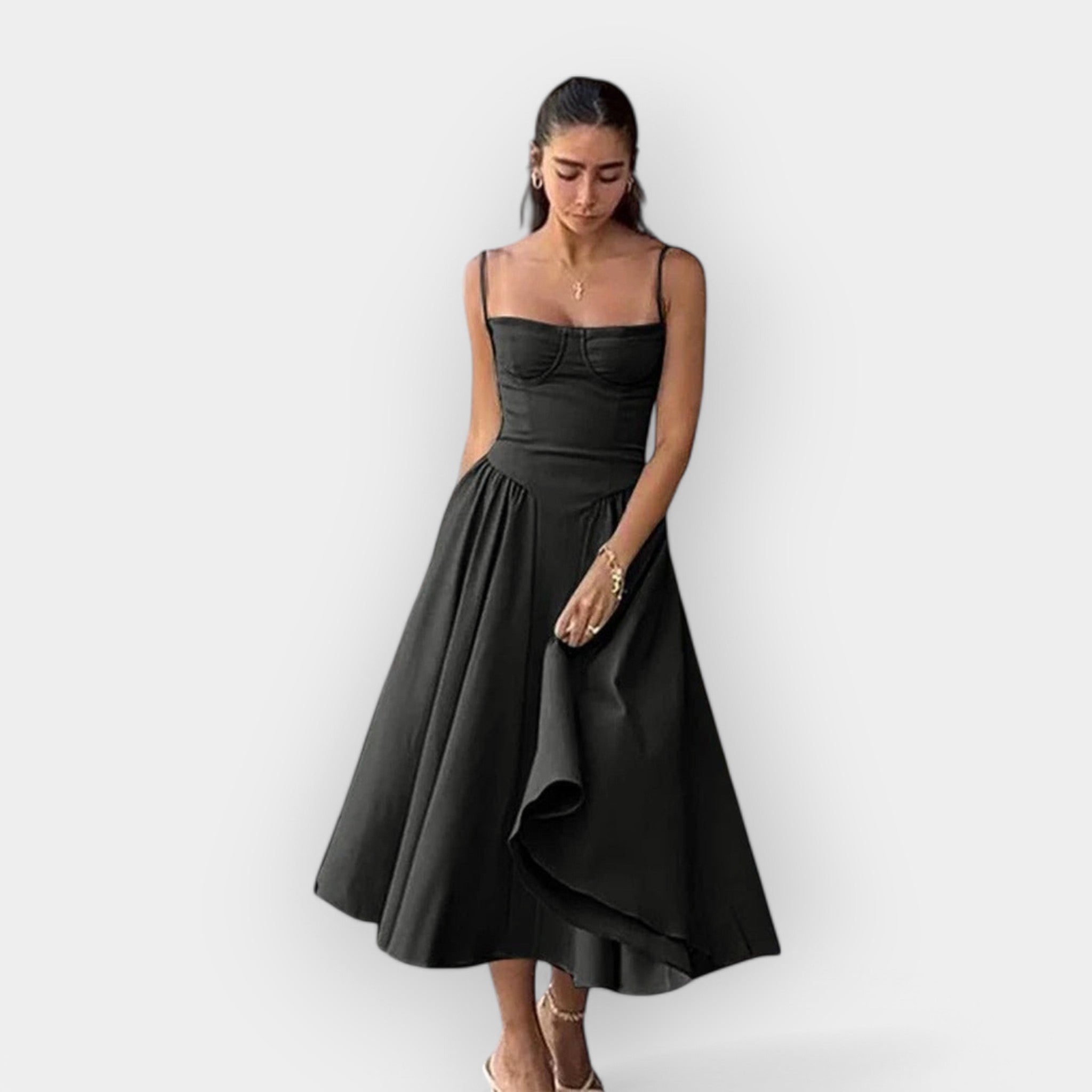 Elegancka midi sukienka na lato